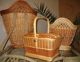 Forchheimer Rückentragekorb und Trachtenkorb mit Deckel